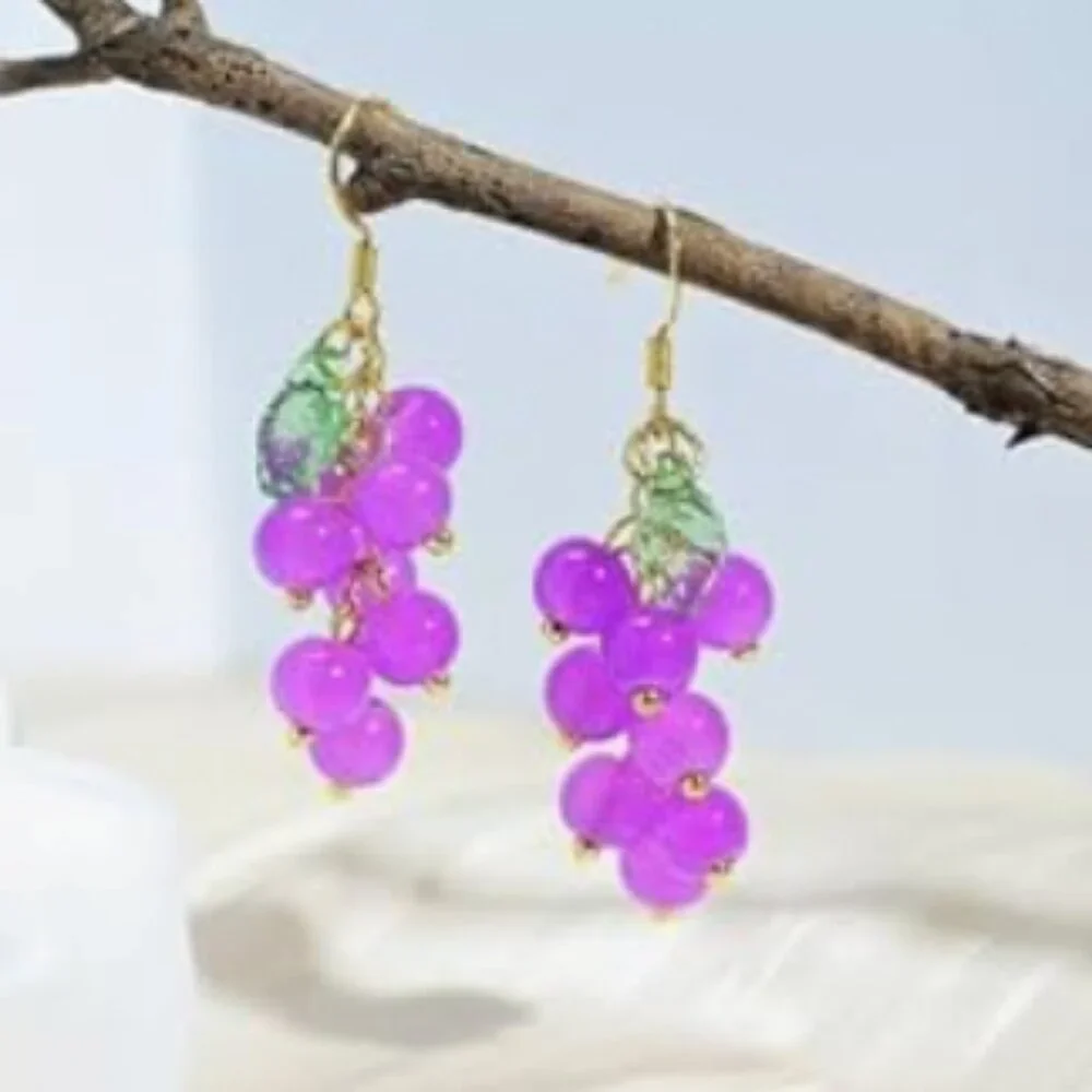Summer Purple Currant Earrings